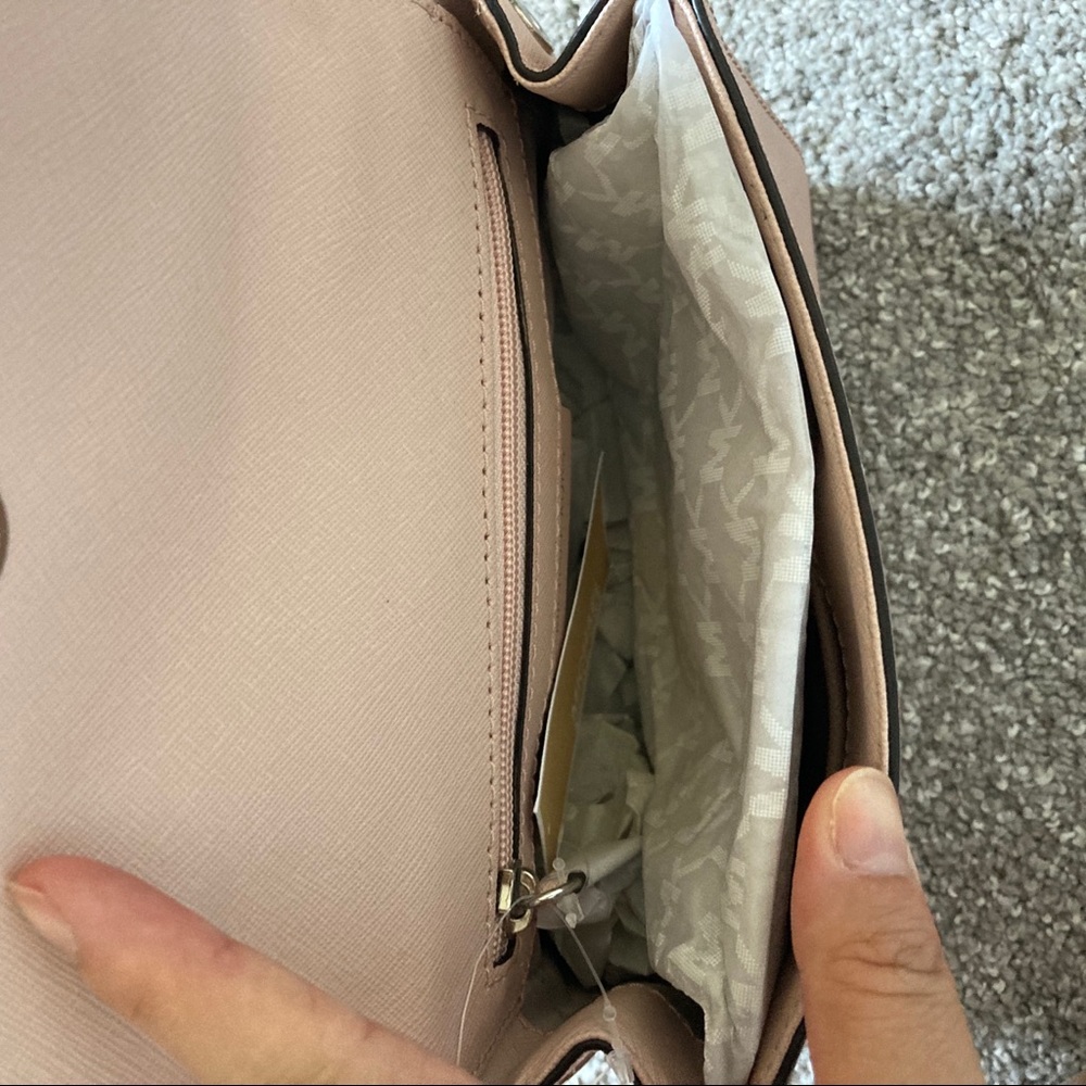 Michael Kors mini Ava crossbody bag crystal ballet pink NWT - Picture 8 of 9